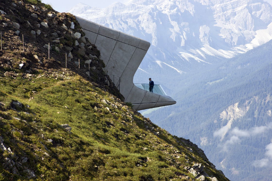 Messner Museum Corones Zaha Hadid 1 - Riccardo Bianchini architectural photography