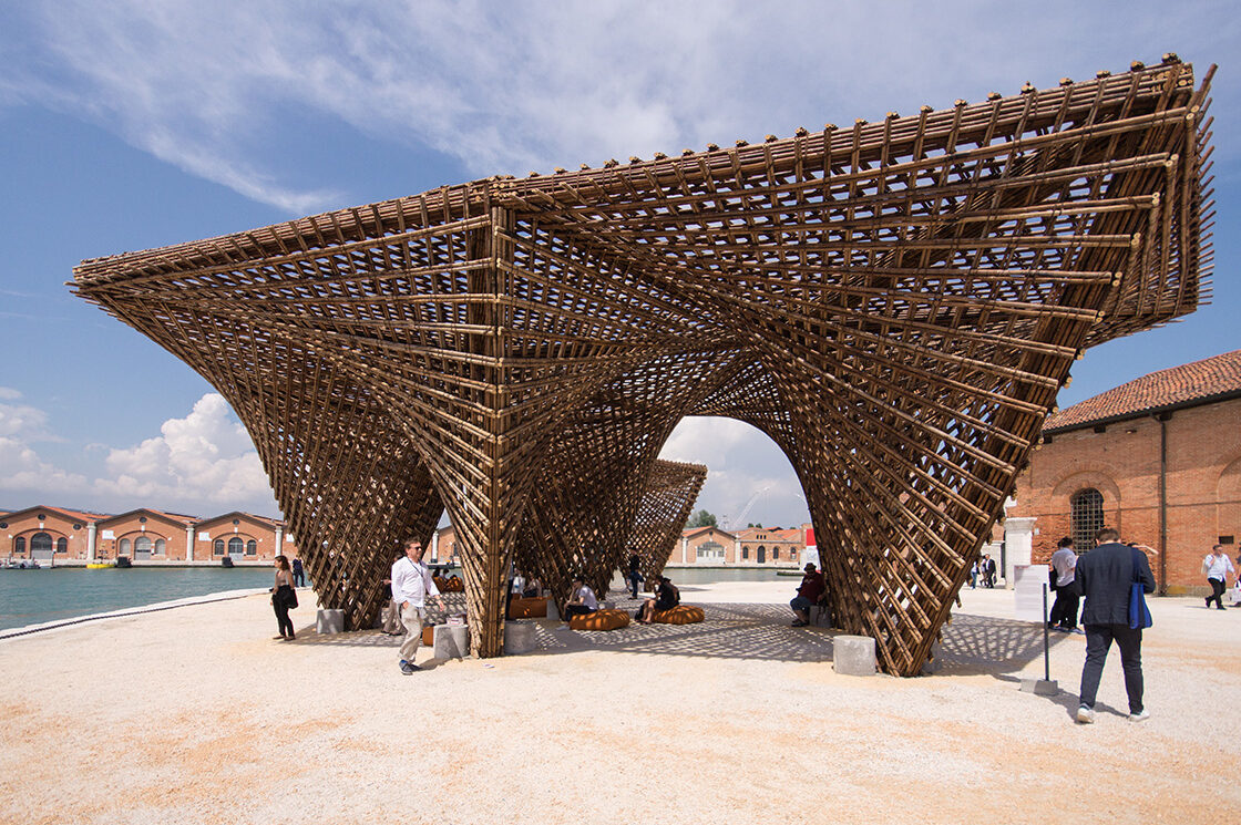 Vo Trong Nghia Bamboo Stalactite pavilion Venice Biennale 5 - Riccardo Bianchini photography